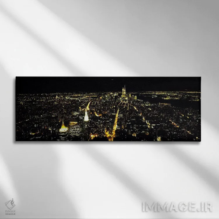 تابلو دکوراتیو New York City, New York State, USA #2,نمای هوایی از شهر… اثر پانورامیک ایمجز - نمای روبهرو روی دیوار