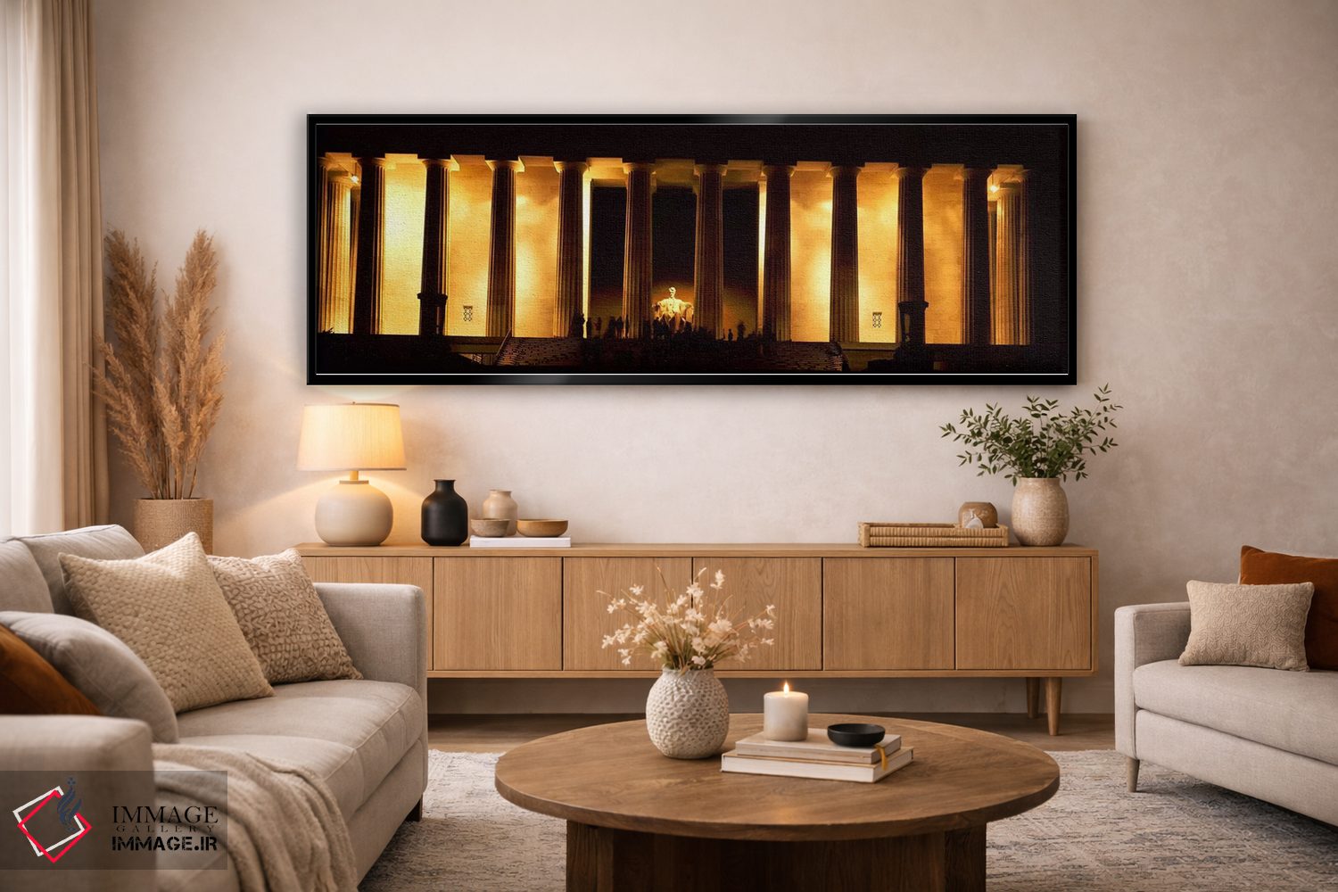 تابلو دکوراتیو Lincoln Memorial, Washington DC, USA,مجسمه آبراهام لینک… اثر پانورامیک ایمجز - D5B