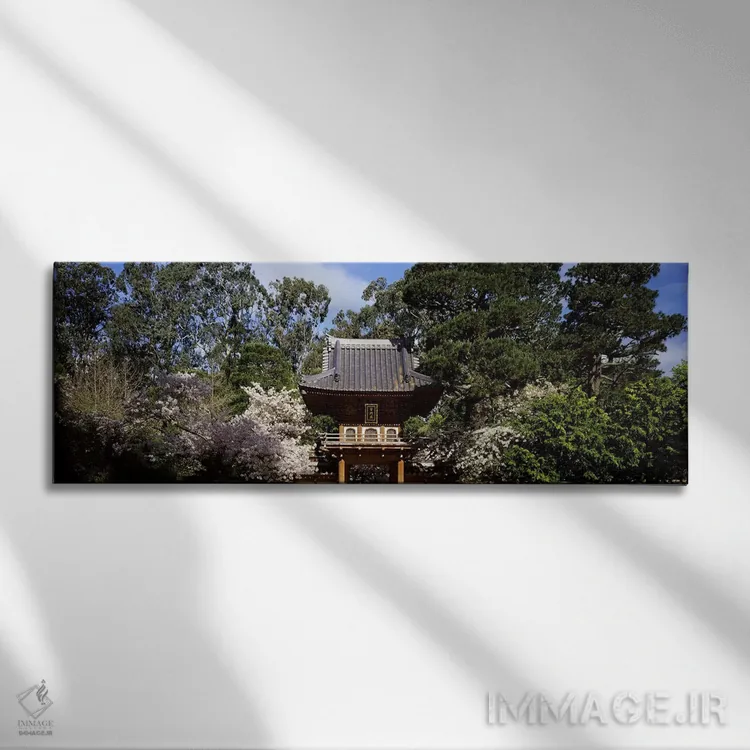 تابلو دکوراتیو Japanese Tea Garden, Golden Gate Park, San Francisco, C… اثر پانورامیک ایمجز - نمای روبهرو روی دیوار