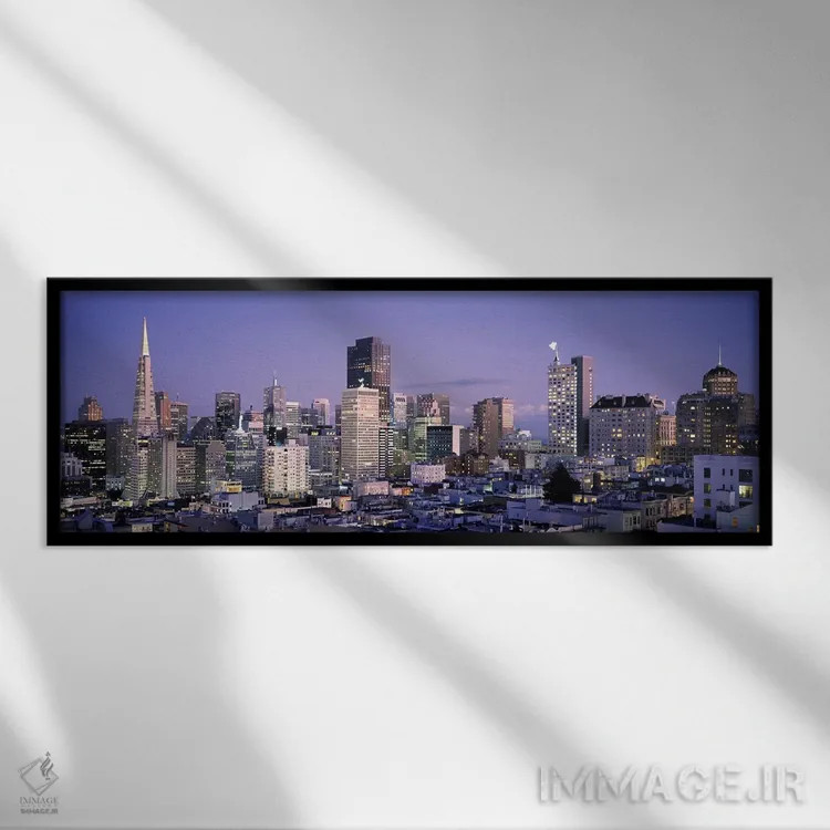 تابلو دکوراتیو San Francisco, California, USA #3,نمای زاویه بالا از یک… اثر پانورامیک ایمجز - نمای قابدار مشکی