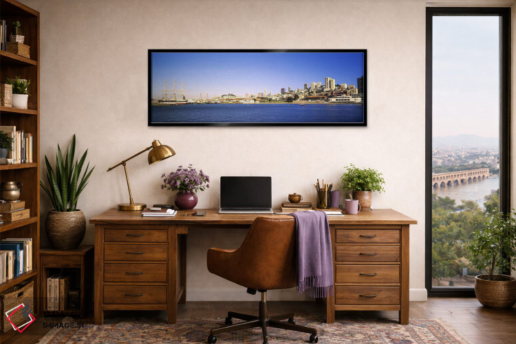 تابلو دکوراتیو Coit Tower, Ghirardelli Square, San Francisco, Californ… اثر پانورامیک ایمجز - D2B