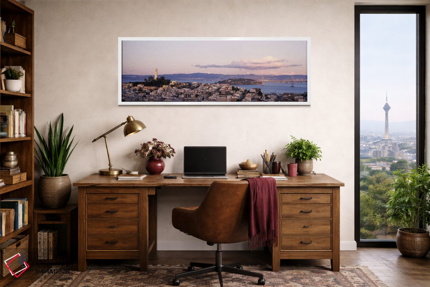تابلو دکوراتیو Coit Tower, Telegraph Hill, San Francisco, California… اثر پانورامیک ایمجز - D1W