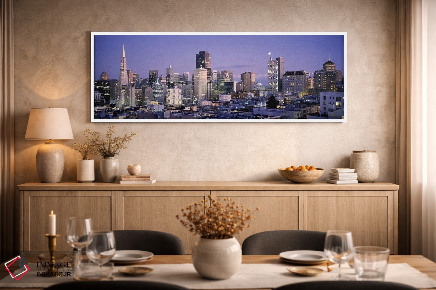 تابلو دکوراتیو San Francisco, California, USA #3,نمای زاویه بالا از یک… اثر پانورامیک ایمجز - D2W
