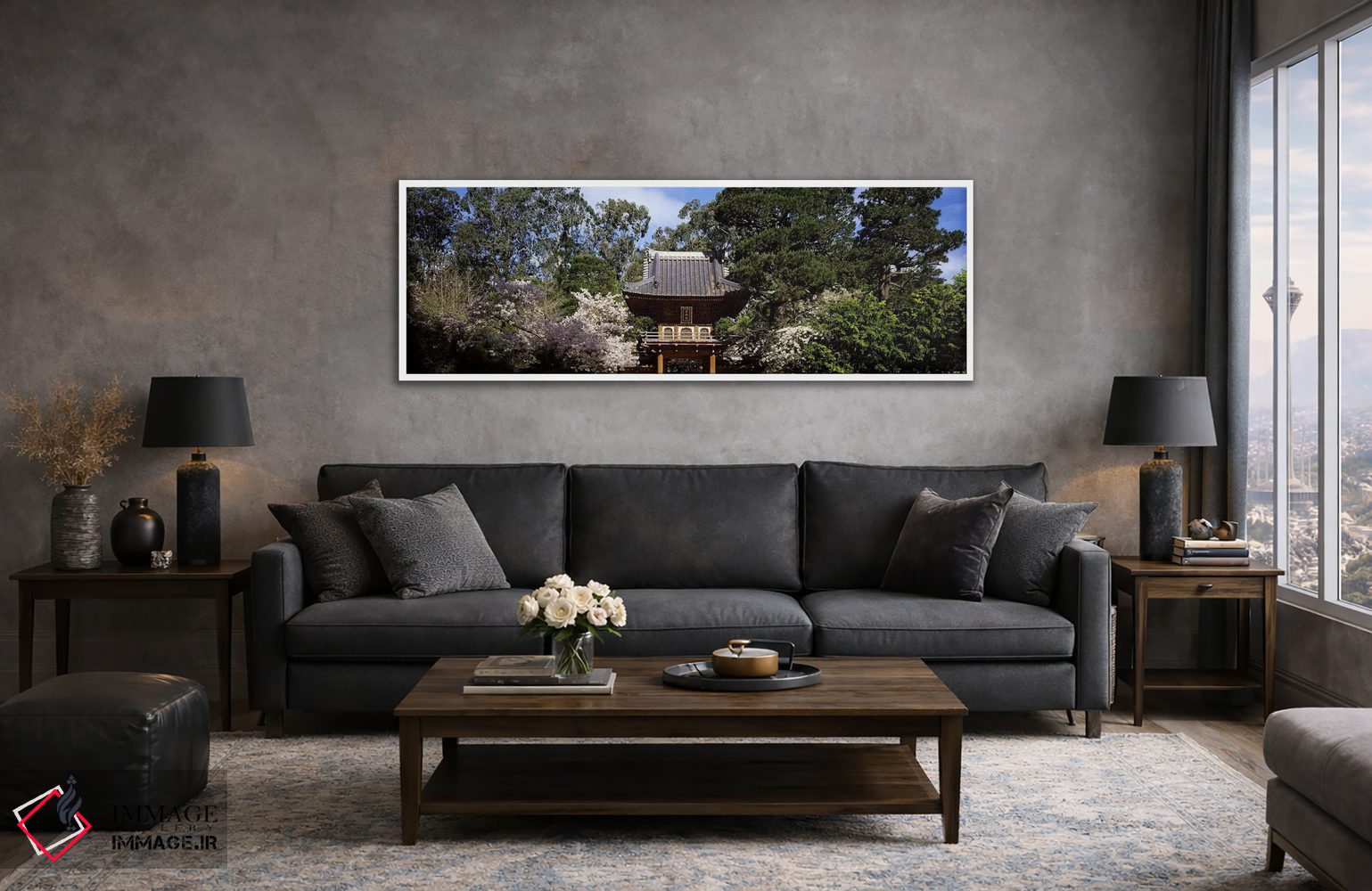 تابلو دکوراتیو Japanese Tea Garden, Golden Gate Park, San Francisco, C… اثر پانورامیک ایمجز - D3W