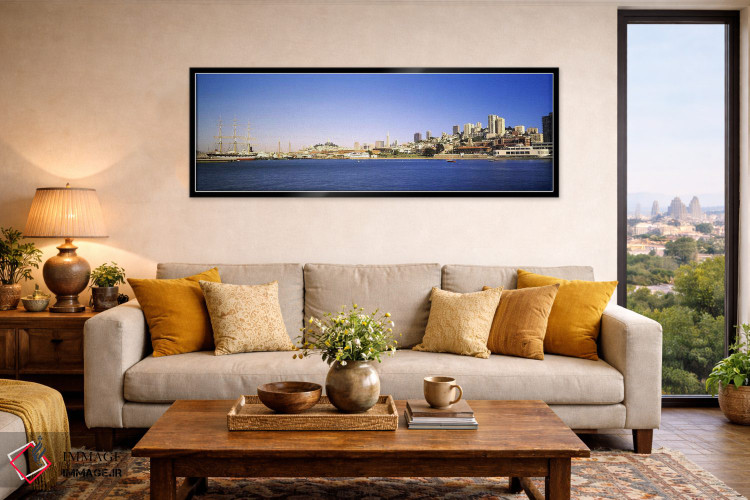 تابلو دکوراتیو Coit Tower, Ghirardelli Square, San Francisco, Californ… اثر پانورامیک ایمجز - D6B