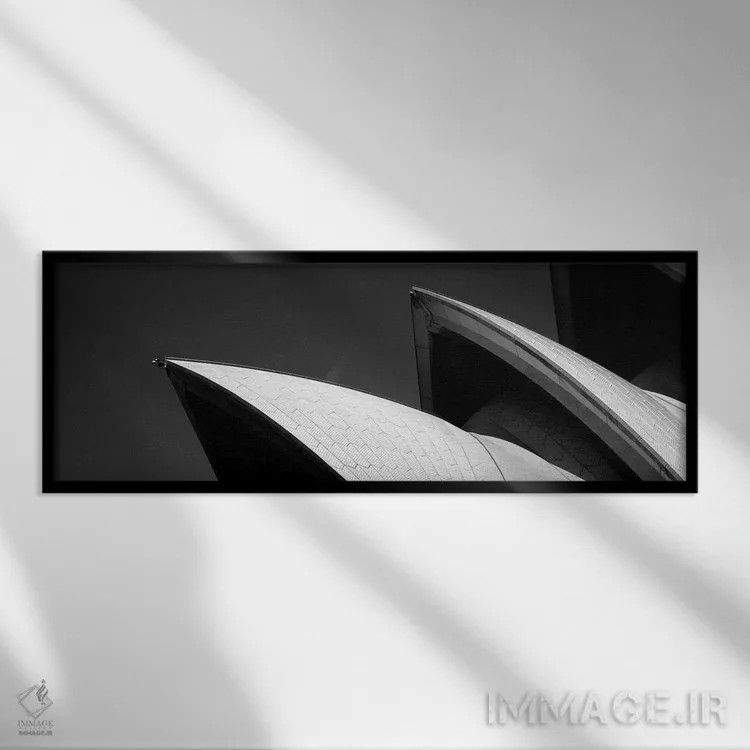 تابلو دکوراتیو Sydney Opera House, Sydney Harbor, Sydney, New South Wa… اثر پانورامیک ایمجز - نمای قابدار مشکی