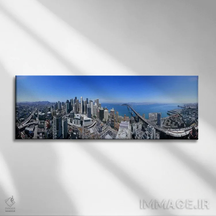 تابلو دکوراتیو Rincon Hill, San Francisco, California, USA,نمای ۳۶۰ در… اثر پانورامیک ایمجز - نمای روبهرو روی دیوار
