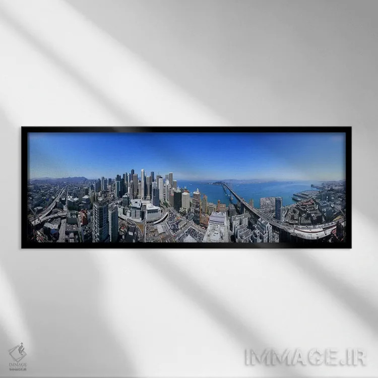 تابلو دکوراتیو Rincon Hill, San Francisco, California, USA,نمای ۳۶۰ در… اثر پانورامیک ایمجز - نمای قابدار مشکی