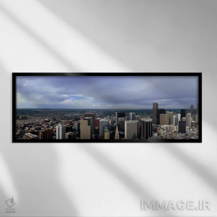 تابلو دکوراتیو Denver, Denver county, Colorado, USA #2,ساختمان ها در ی… اثر پانورامیک ایمجز - نمای قابدار مشکی