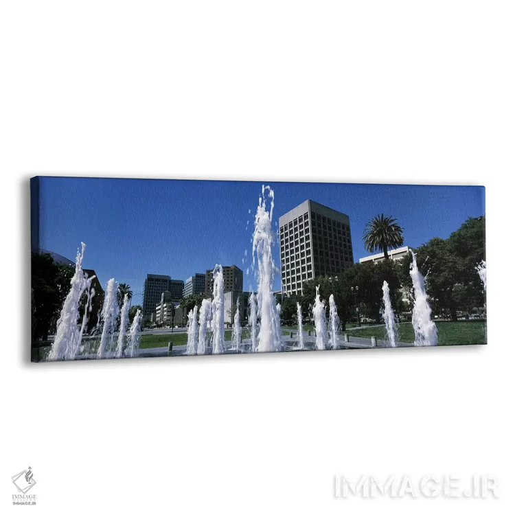 تابلو دکوراتیو Plaza De Cesar Chavez, Downtown San Jose, San Jose, San… اثر پانورامیک ایمجز - نمای پرسپکتیو محصول