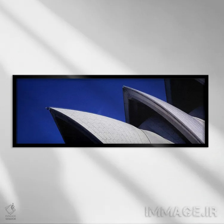 تابلو دکوراتیو Sydney Opera House, Sydney Harbor, Sydney, New South Wa… اثر پانورامیک ایمجز - نمای قابدار مشکی