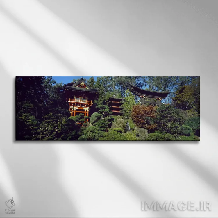 تابلو دکوراتیو Japanese Tea Garden, Golden Gate Park, Asian Art Museum… اثر پانورامیک ایمجز - نمای روبهرو روی دیوار