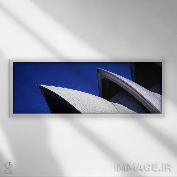 تابلو دکوراتیو Sydney Opera House, Sydney Harbor, Sydney, New South Wa… اثر پانورامیک ایمجز - نمای قابدار سفید