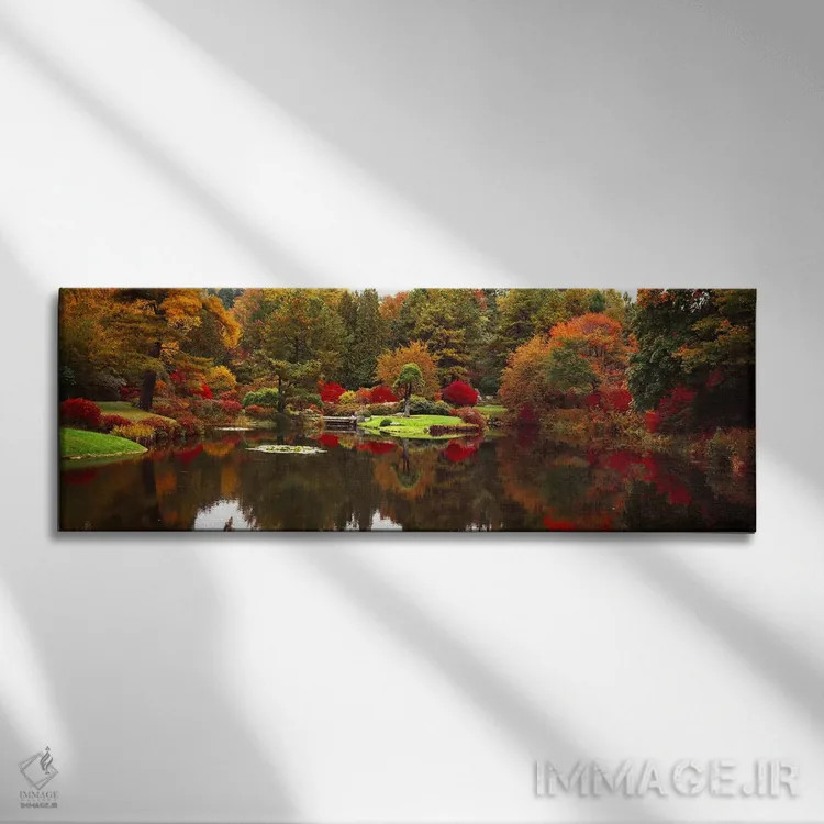 تابلو دکوراتیو Golden Gate Park, Asian Art Museum, San Francisco, Cali… اثر پانورامیک ایمجز - نمای روبهرو روی دیوار