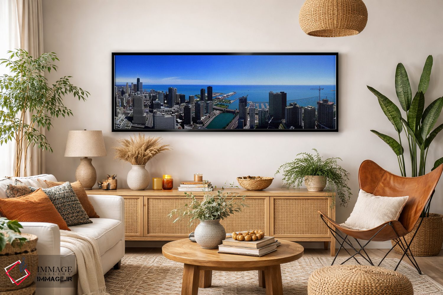 تابلو دکوراتیو Chicago River, Chicago, Cook County, Illinois, USA,ساخت… اثر پانورامیک ایمجز - D4B