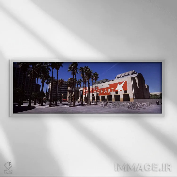 تابلو دکوراتیو Downtown San Jose, San Jose, Santa Clara County, Califo… اثر پانورامیک ایمجز - نمای قابدار سفید