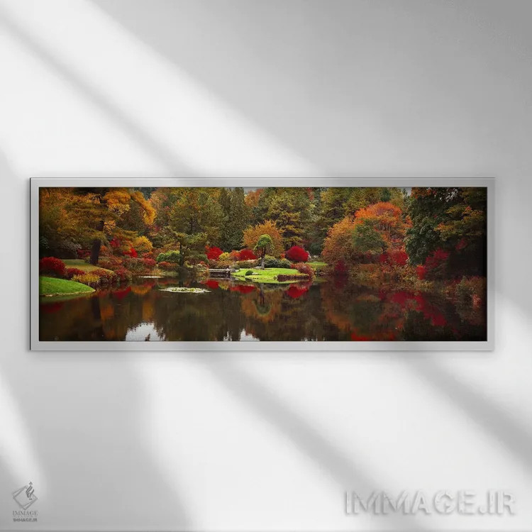 تابلو دکوراتیو Golden Gate Park, Asian Art Museum, San Francisco, Cali… اثر پانورامیک ایمجز - نمای قابدار سفید