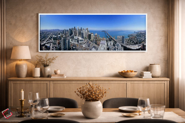 تابلو دکوراتیو Rincon Hill, San Francisco, California, USA,نمای ۳۶۰ در… اثر پانورامیک ایمجز - D2W