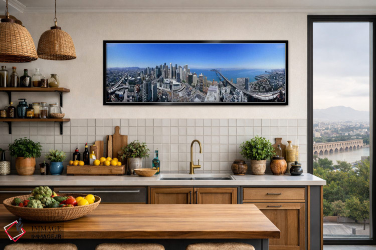 تابلو دکوراتیو Rincon Hill, San Francisco, California, USA,نمای ۳۶۰ در… اثر پانورامیک ایمجز - D5B