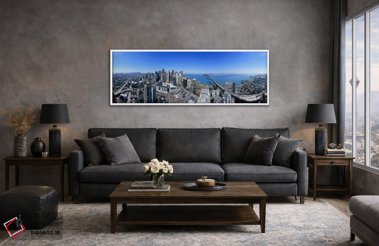 تابلو دکوراتیو Rincon Hill, San Francisco, California, USA,نمای ۳۶۰ در… اثر پانورامیک ایمجز - D6W