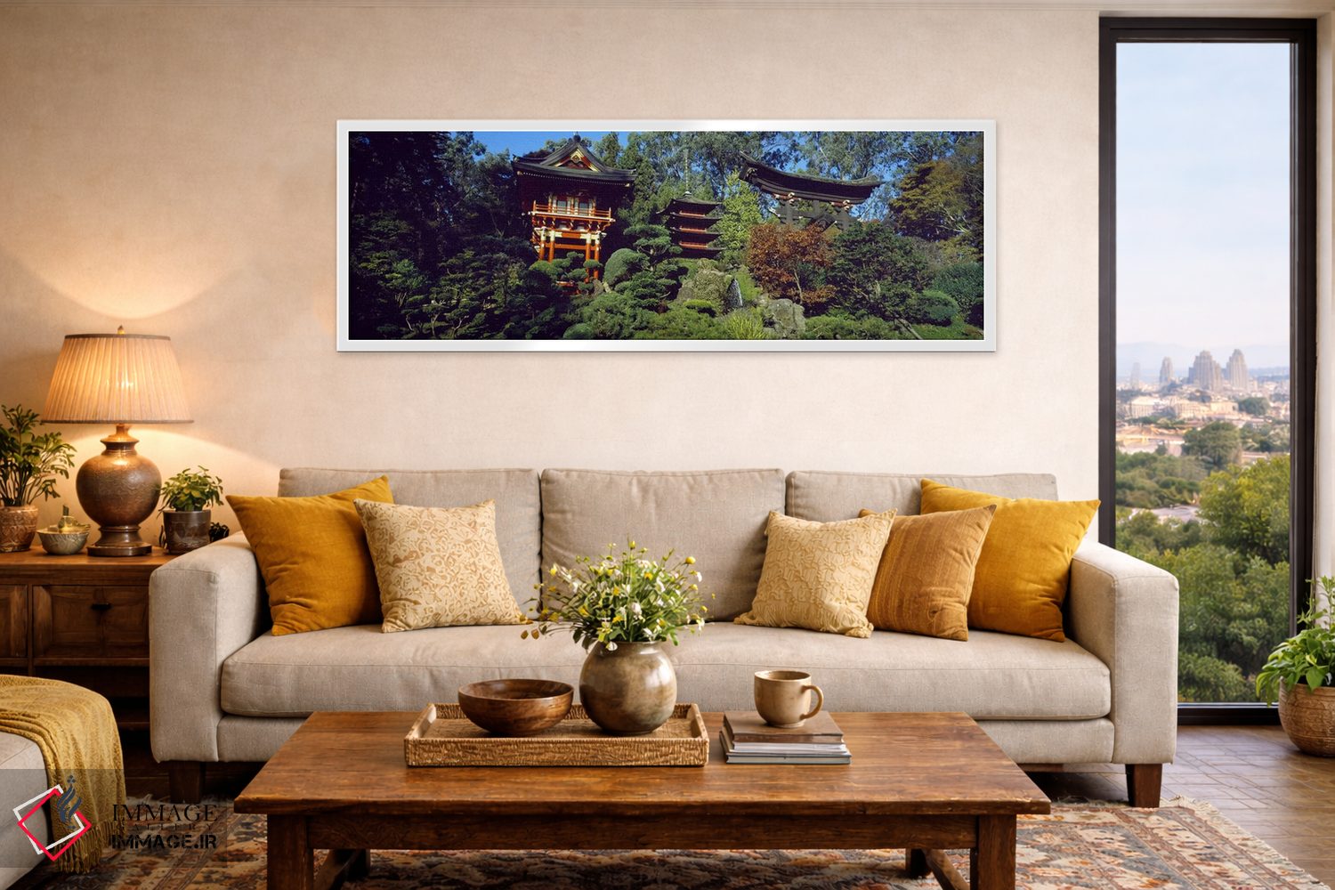 تابلو دکوراتیو Japanese Tea Garden, Golden Gate Park, Asian Art Museum… اثر پانورامیک ایمجز - D5W