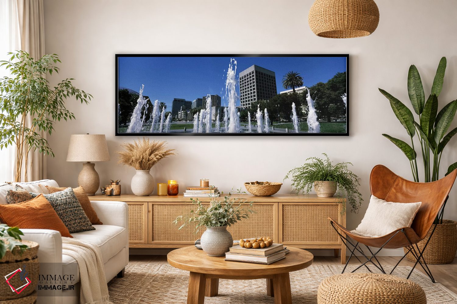 تابلو دکوراتیو Plaza De Cesar Chavez, Downtown San Jose, San Jose, San… اثر پانورامیک ایمجز - D4B