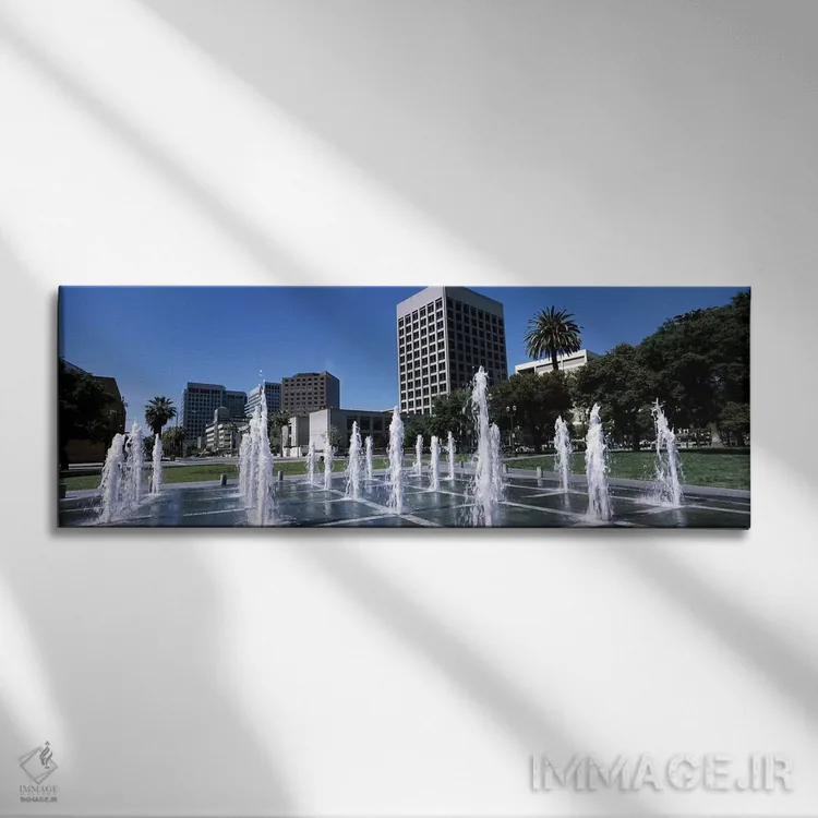 تابلو دکوراتیو Downtown San Jose, San Jose, Santa Clara County, Califo… اثر پانورامیک ایمجز - نمای روبهرو روی دیوار
