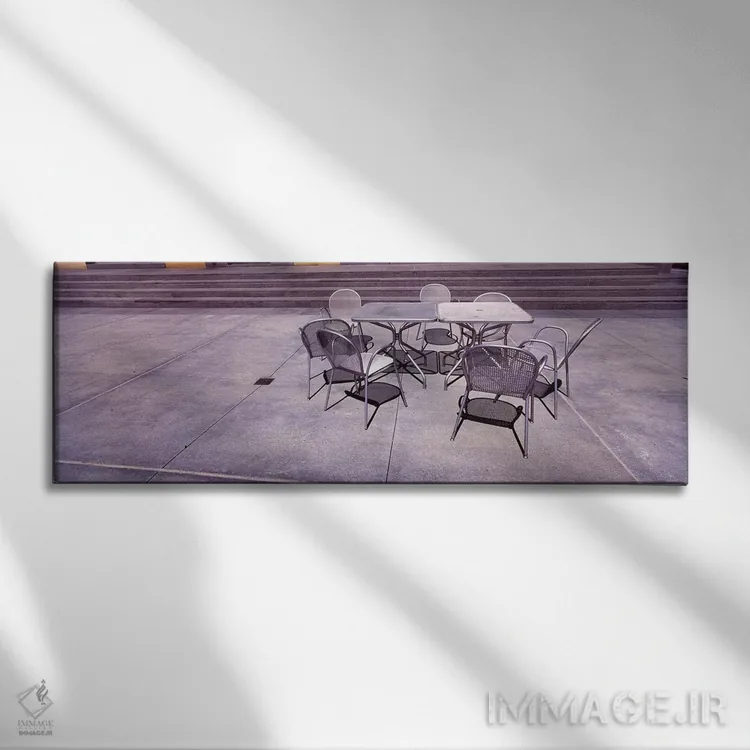 تابلو دکوراتیو Santa Clara County, California, USA,میز و صندلی های خیا… اثر پانورامیک ایمجز - نمای روبهرو روی دیوار