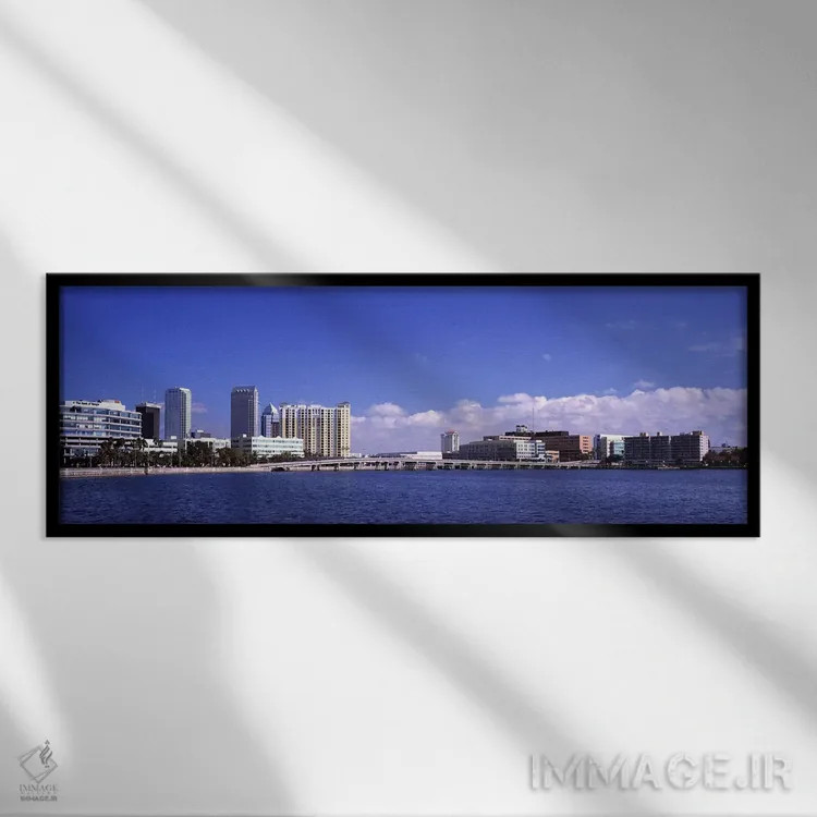 تابلو دکوراتیو Hillsborough Bay, Tampa, Hillsborough County, Florida… اثر پانورامیک ایمجز - نمای قابدار مشکی