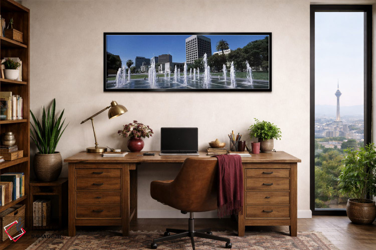 تابلو دکوراتیو Downtown San Jose, San Jose, Santa Clara County, Califo… اثر پانورامیک ایمجز - D3B