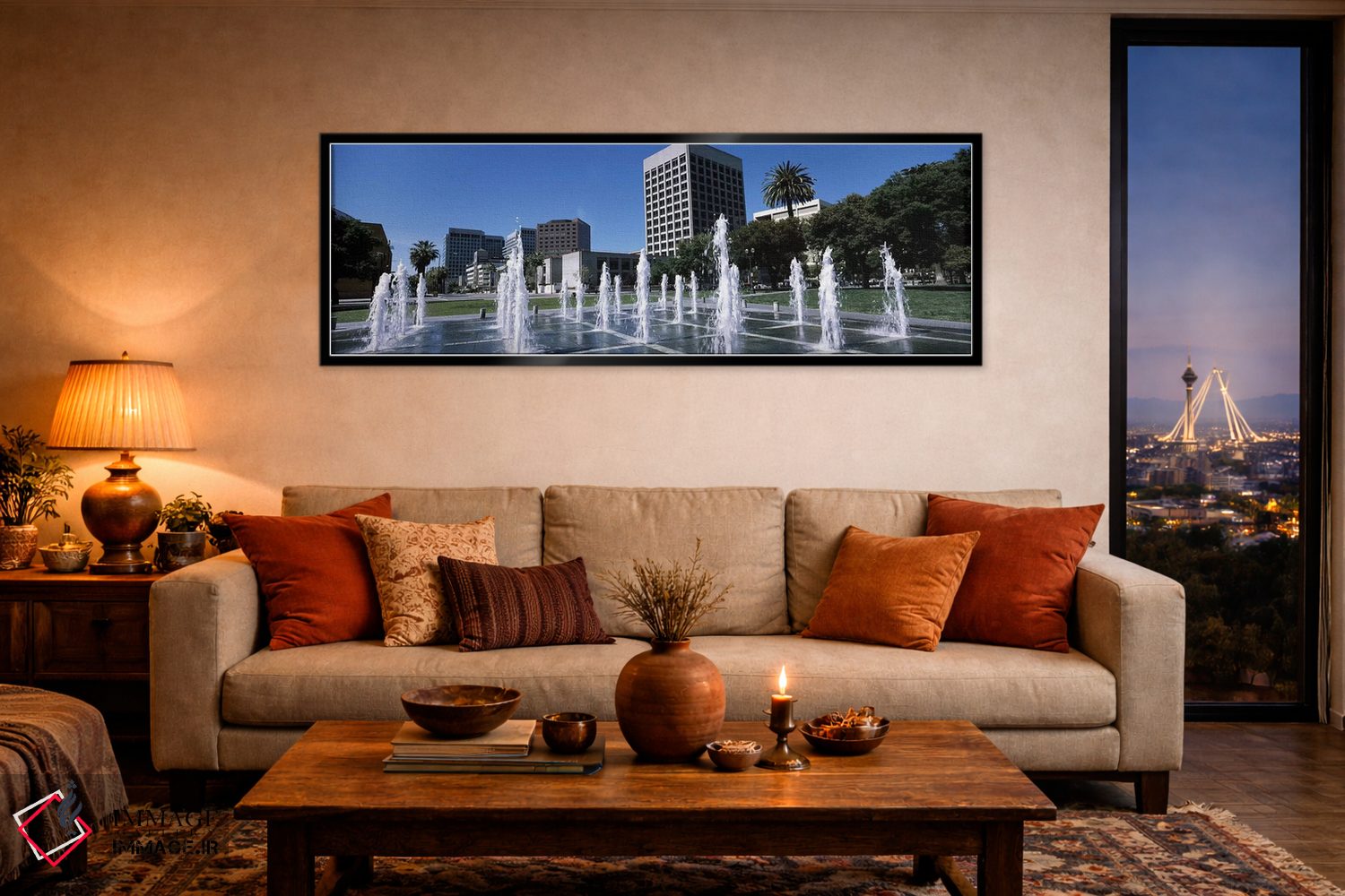 تابلو دکوراتیو Downtown San Jose, San Jose, Santa Clara County, Califo… اثر پانورامیک ایمجز - D5B