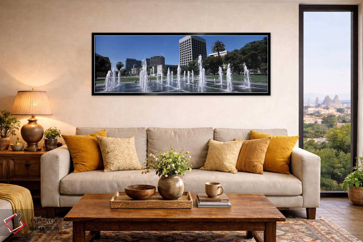 تابلو دکوراتیو Downtown San Jose, San Jose, Santa Clara County, Califo… اثر پانورامیک ایمجز - D6B