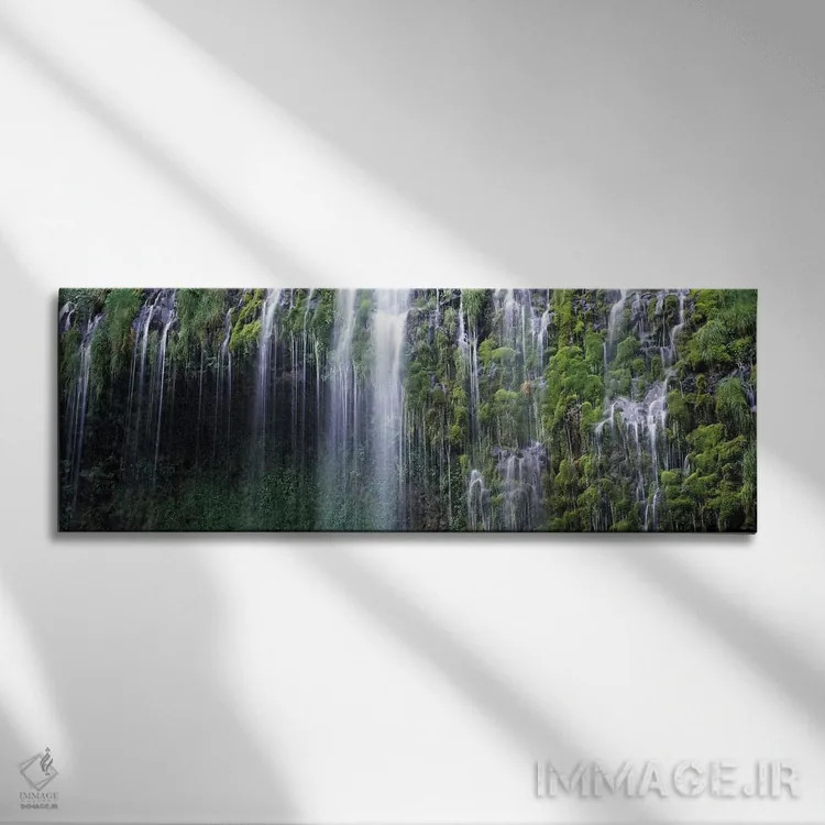 تابلو دکوراتیو Mossbrae Falls, Sacramento River, Dunsmuir, Siskiyou Co… اثر پانورامیک ایمجز - نمای روبهرو روی دیوار