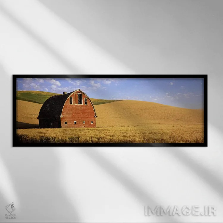 تابلو دکوراتیو Palouse, Whitman County, Washington State, USA #3,انبار… اثر پانورامیک ایمجز - نمای قابدار مشکی