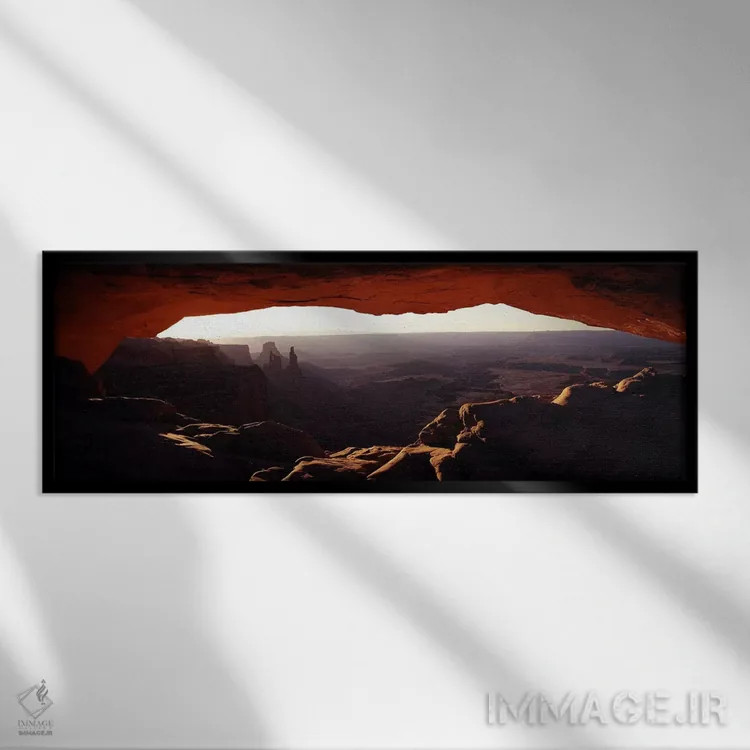 تابلو دکوراتیو Canyonlands National Park, Utah, USA,منظره صبحگاهی از ق… اثر پانورامیک ایمجز - نمای قابدار مشکی