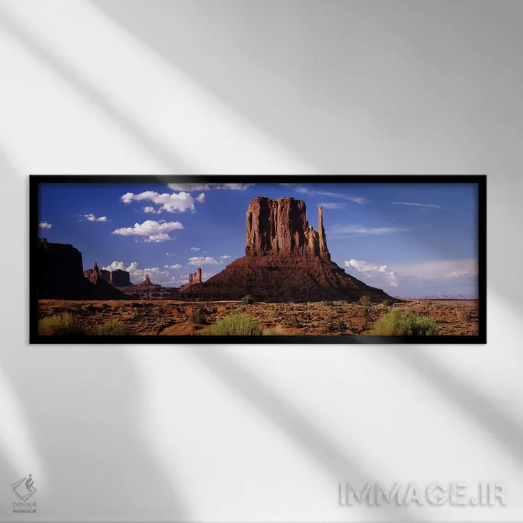 تابلو دکوراتیو Monument Valley, Navajo Nation, Arizona, USA,ویست میتن… اثر پانورامیک ایمجز - نمای قابدار مشکی