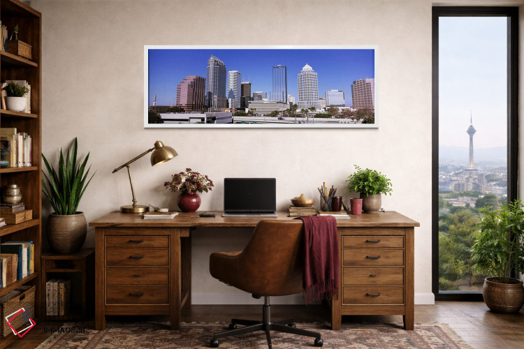 تابلو دکوراتیو Tampa, Hillsborough County, Florida, USA,آسمان خراش در… اثر پانورامیک ایمجز - D1W