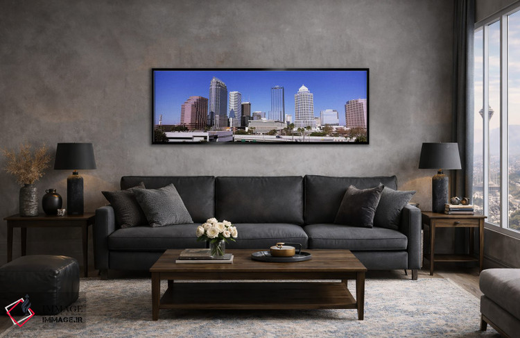 تابلو دکوراتیو Tampa, Hillsborough County, Florida, USA,آسمان خراش در… اثر پانورامیک ایمجز - D6B