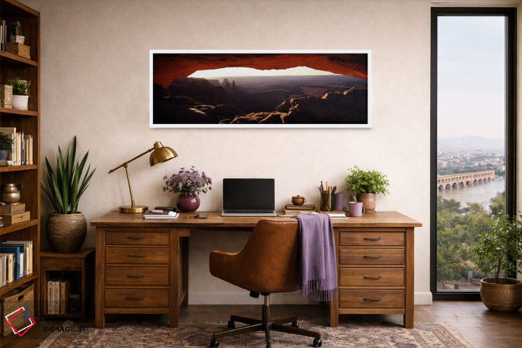تابلو دکوراتیو Canyonlands National Park, Utah, USA,منظره صبحگاهی از ق… اثر پانورامیک ایمجز - D1W