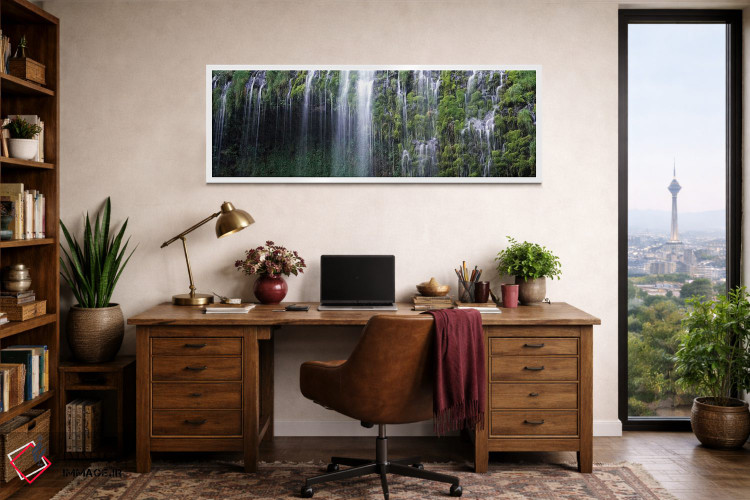 تابلو دکوراتیو Mossbrae Falls, Sacramento River, Dunsmuir, Siskiyou Co… اثر پانورامیک ایمجز - D1W