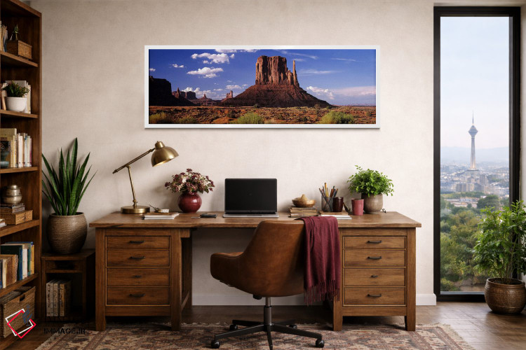 تابلو دکوراتیو Monument Valley, Navajo Nation, Arizona, USA,ویست میتن… اثر پانورامیک ایمجز - D1W