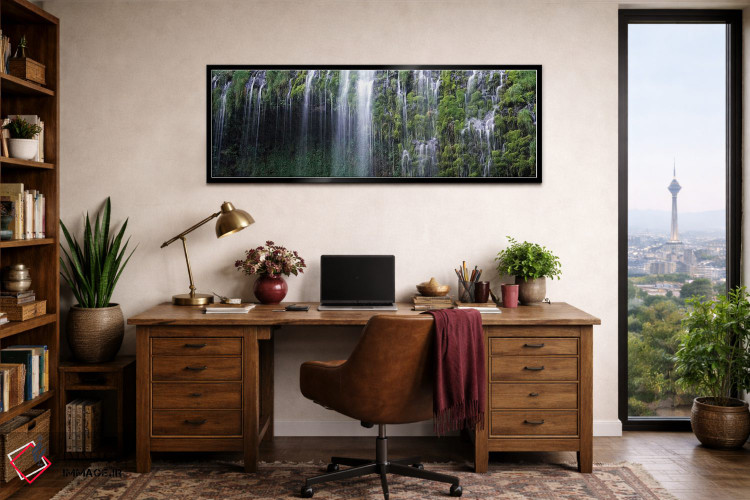 تابلو دکوراتیو Mossbrae Falls, Sacramento River, Dunsmuir, Siskiyou Co… اثر پانورامیک ایمجز - D2B