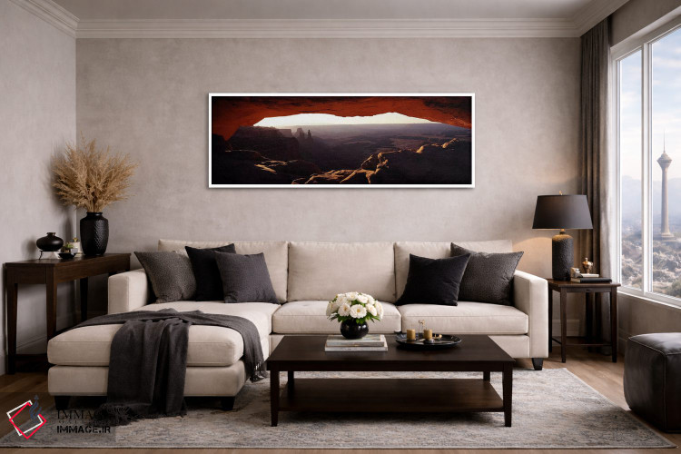 تابلو دکوراتیو Canyonlands National Park, Utah, USA,منظره صبحگاهی از ق… اثر پانورامیک ایمجز - D4W