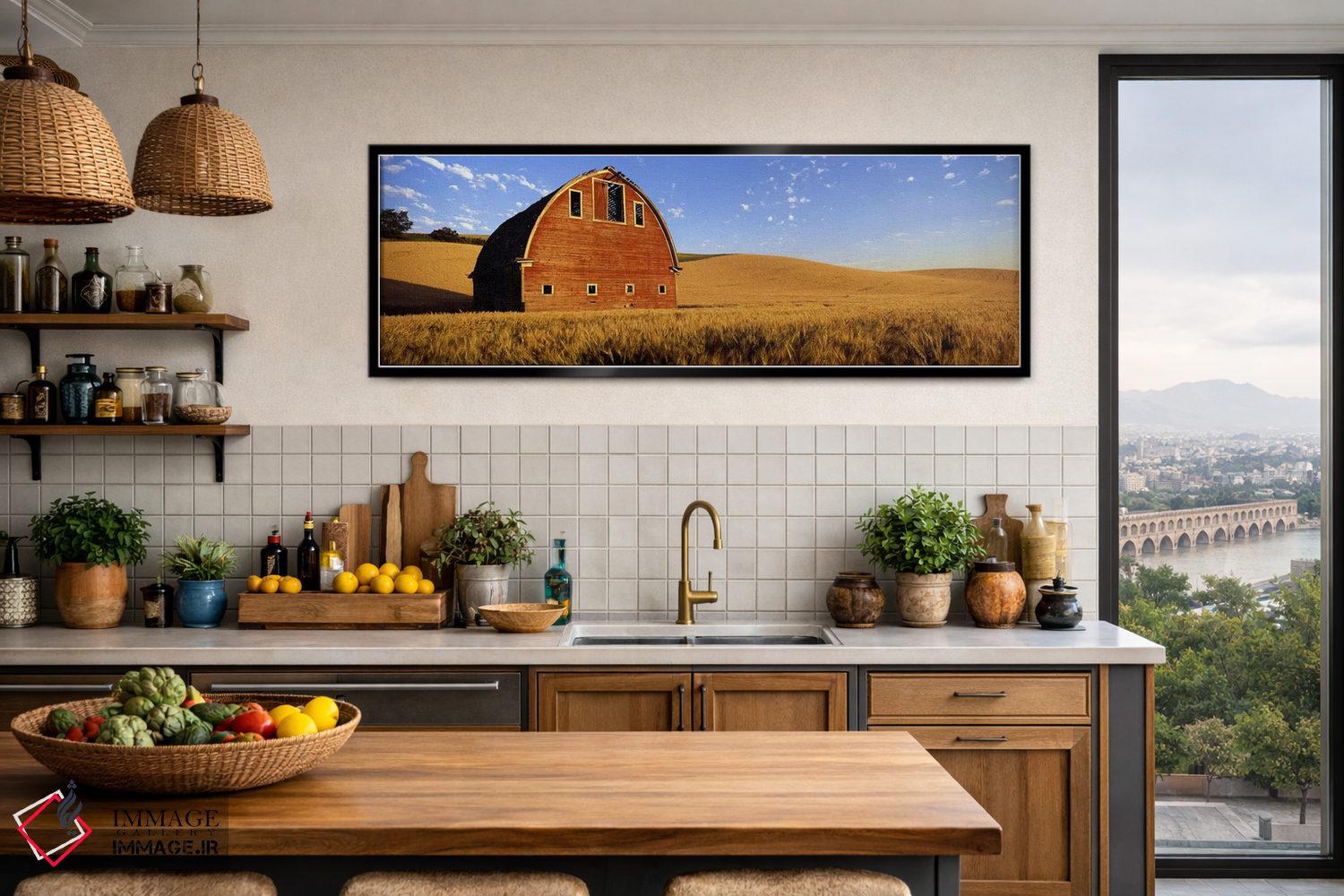 تابلو دکوراتیو Palouse, Whitman County, Washington State, USA #4,انبار… اثر پانورامیک ایمجز - D3B