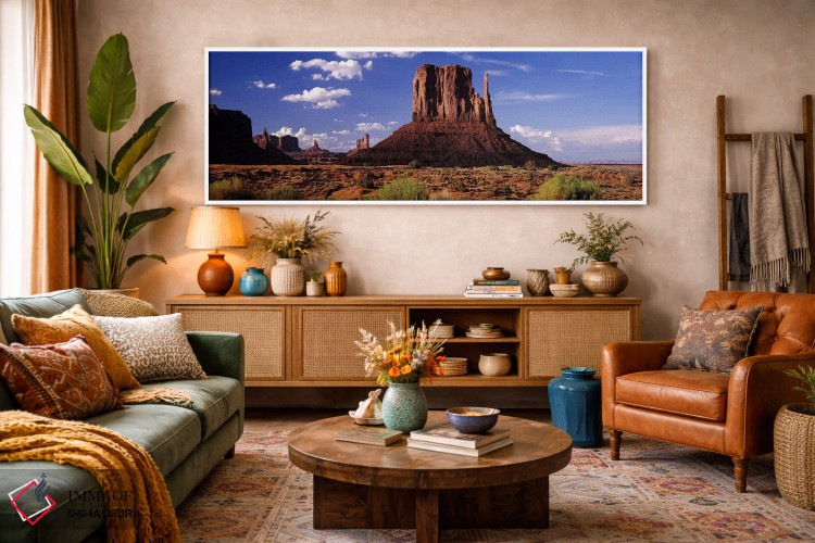 تابلو دکوراتیو Monument Valley, Navajo Nation, Arizona, USA,ویست میتن… اثر پانورامیک ایمجز - D3W