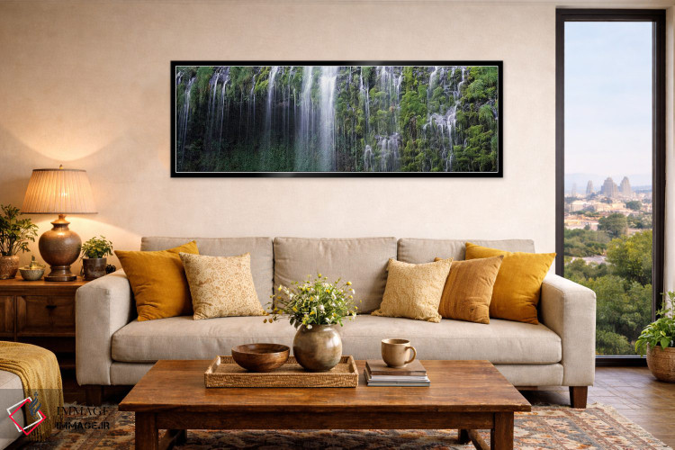 تابلو دکوراتیو Mossbrae Falls, Sacramento River, Dunsmuir, Siskiyou Co… اثر پانورامیک ایمجز - D6B