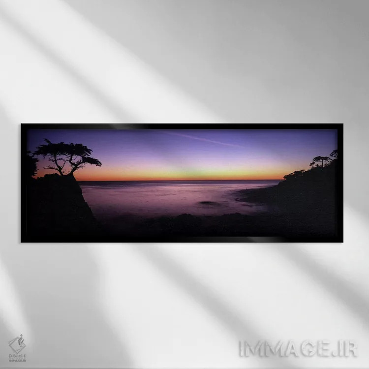 تابلو دکوراتیو 17-Mile Drive, Pebble Beach, Monterey County, Californi… اثر پانورامیک ایمجز - نمای قابدار مشکی