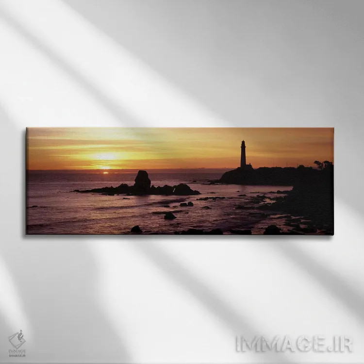 تابلو دکوراتیو Pigeon Point Lighthouse, San Mateo County, California… اثر پانورامیک ایمجز - نمای روبهرو روی دیوار