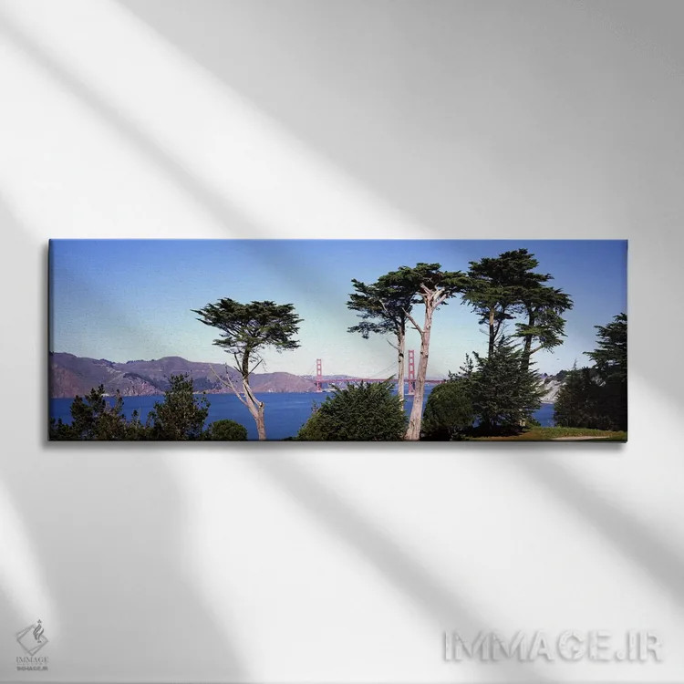 تابلو دکوراتیو Golden Gate Bridge, San Francisco Bay, San Francisco, C… اثر پانورامیک ایمجز - نمای روبهرو روی دیوار