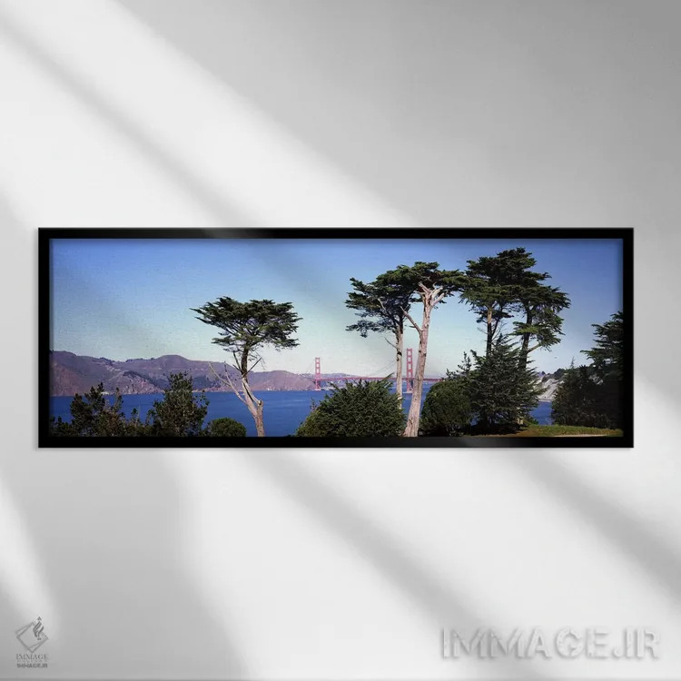 تابلو دکوراتیو Golden Gate Bridge, San Francisco Bay, San Francisco, C… اثر پانورامیک ایمجز - نمای قابدار مشکی